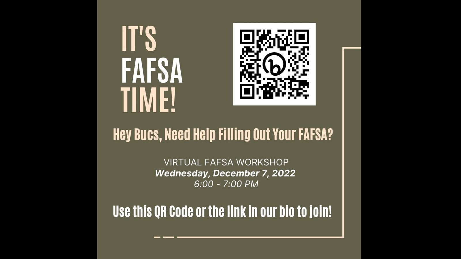 FAFSA Help Session Ad 2022